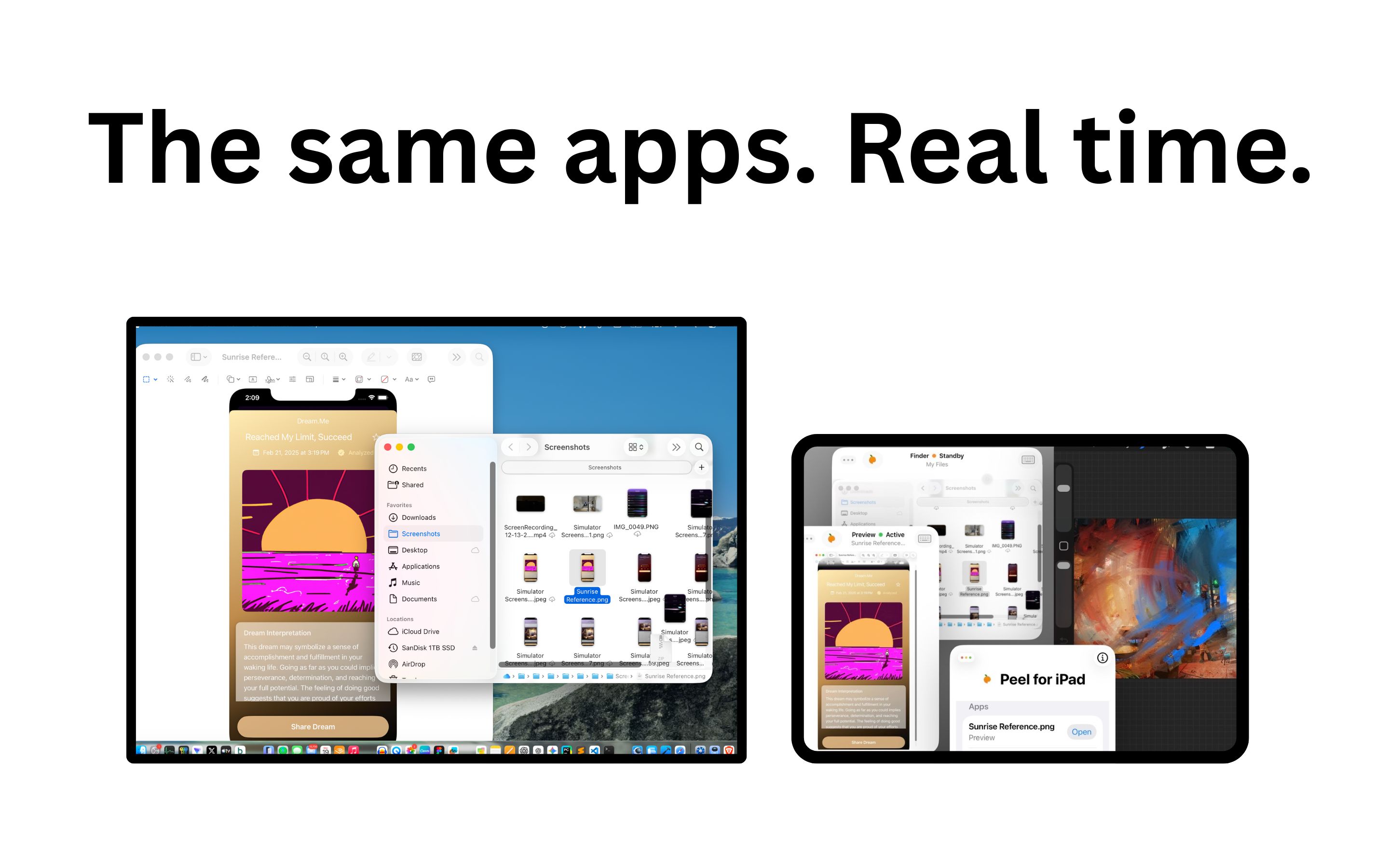 Peel on iPad and Apple Vision Pro